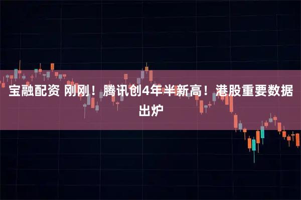 宝融配资 刚刚！腾讯创4年半新高！港股重要数据出炉